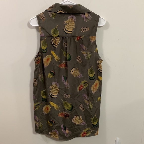 Show Me Your Mumu Sleveless Blouse with feathers, size Med see measurements - Picture 3 of 3